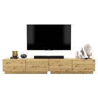 TV-LOWBOARD 2-er Set Enjoy Eiche Artisan Matt Loft 120 cm - Eiche Artisan, Holzwerkstoff (240/37/35cm) - Meble Lindner