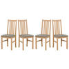 STUHL 4er ONTIKA 1, sonoma - Beige/Sonoma Eiche, Holz (43/94/40cm) - Leaf Design