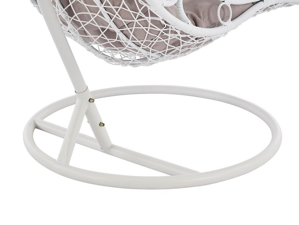 HÄNGESESSEL - 1 Person - Harz - Weiß - - Weiß, Kunststoff (105/197/105cm) - Vente-Unique