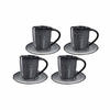 ESPRESSOTASSEN Matera Anthrazit 8er Set - Anthrazit, Keramik (0.09L) - Leonardo Living