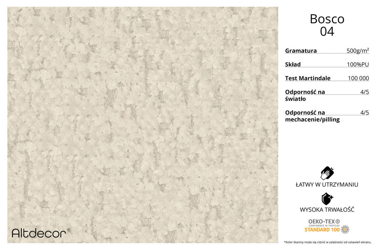 ECKSOFA mit Schlaffunktion Ottomane Links OLEA-L2 321x164x75 Creme Tissu - Creme/Schwarz, Holzwerkstoff/Kunststoff (321/164cm) - ALTDECOR