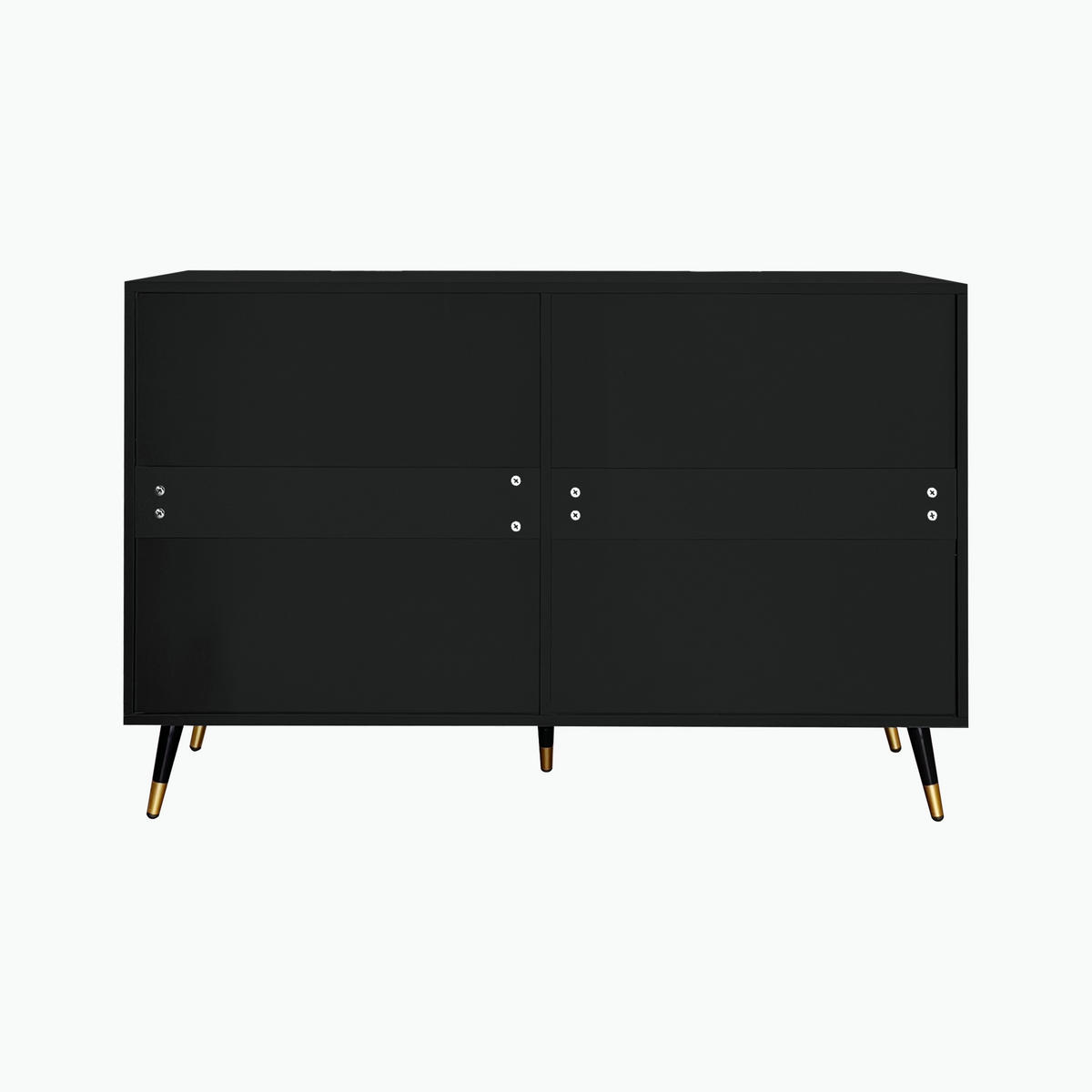 SIDEBOARD Schwarz 120/40/77 cm - Schwarz, Holzwerkstoff (40/77/120cm) - Urban Meuble