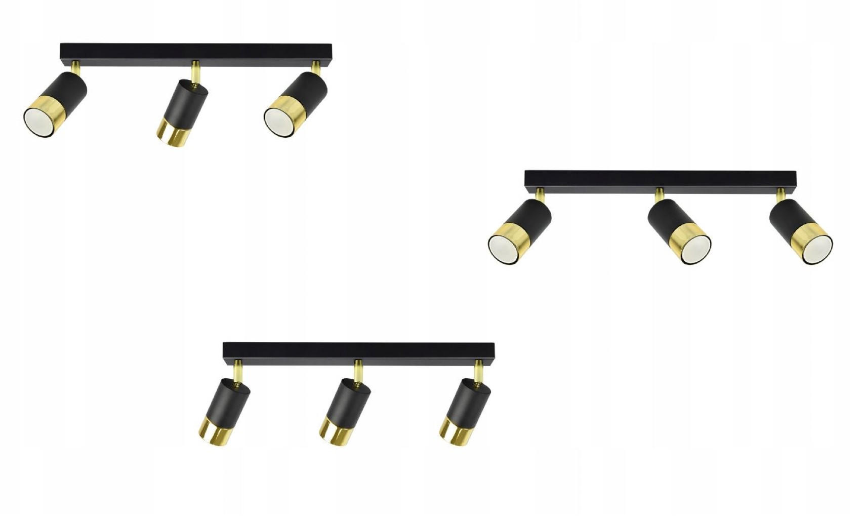 DECKENLEUCHTE Milano Tube - Goldfarben/Schwarz, Metall (8/50/18cm) - kiki design