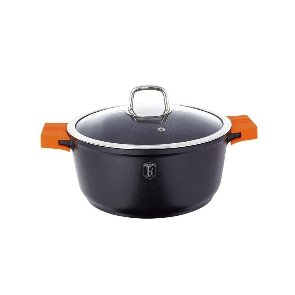 TOPF Schwarz 20/20/7.5 cm BH1094 - Schwarz, Metall (20cm) - Berlinger Haus