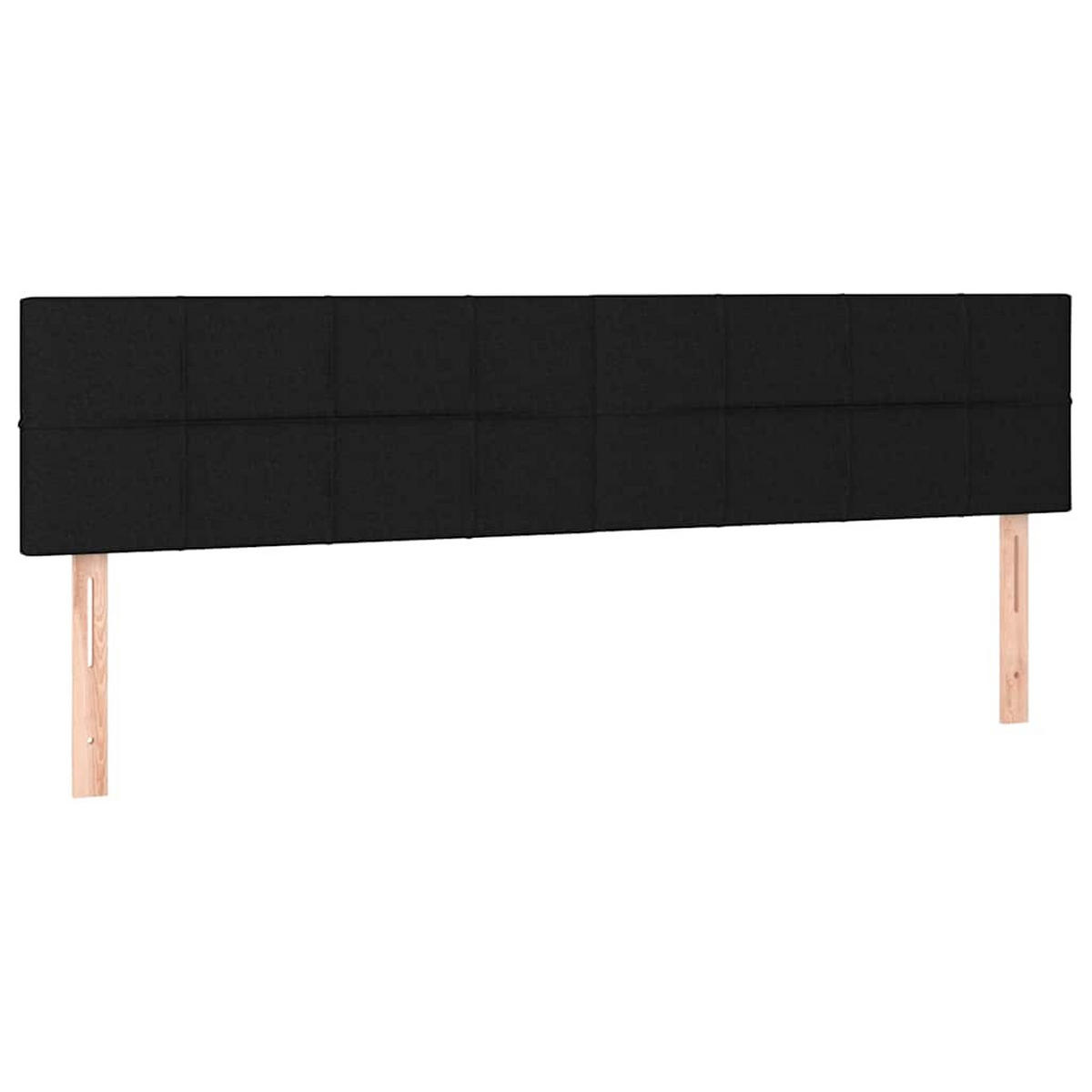 BOXSPRINGBETT 200/200 Cm Schwarz Gewebe - Schwarz, Textil (203/203cm) - vidaXL