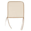 STUHLKISSEN mit Schleifen 38/38 cm - Creme, Kunststoff (38cm) - Giftdecor