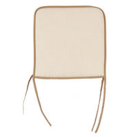 STUHLKISSEN mit Schleifen 38/38 cm - Creme, Kunststoff (38cm) - Giftdecor