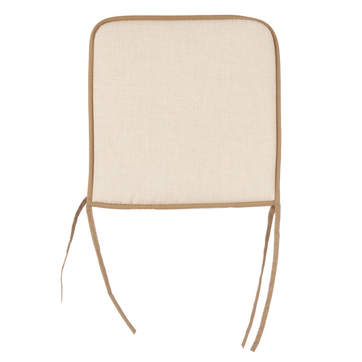 STUHLKISSEN mit Schleifen 38/38 cm - Creme, Kunststoff (38cm) - Giftdecor