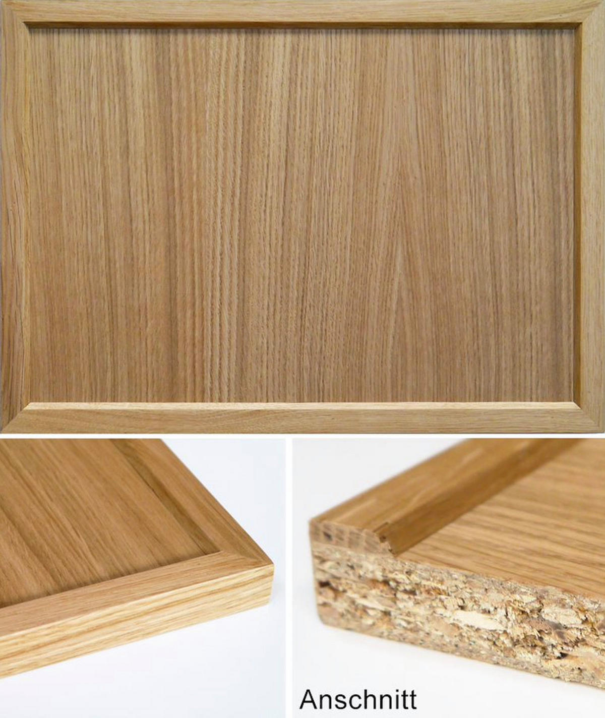 WINKELKÜCHE Narvik Naturholz - schwarz matt 17-teilig mit REJS Vollauszug & Arbeitsplatte - Schwarz/Braun, Holzwerkstoff/Metall (306/243/195cm) - Feldmann-Wohnen