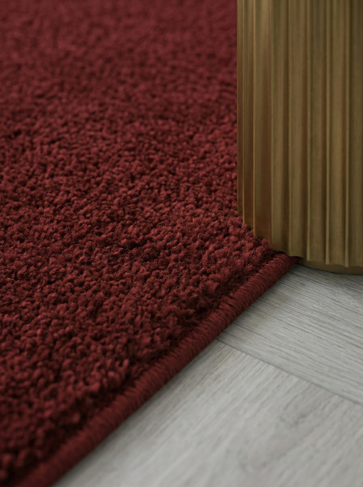 TEPPICH Kurzflor Uni Polypropylen Wohnzimmer Rot Rechteckig 240x340 - Rot, Textil (240/340cm) - KADIMA DESIGN