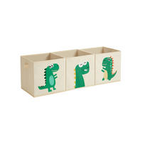 AUFBEWAHRUNGSBOX FÜR KINDER 3ER-SET - Multicolor, Textil (30/30/30cm) - Hansiro