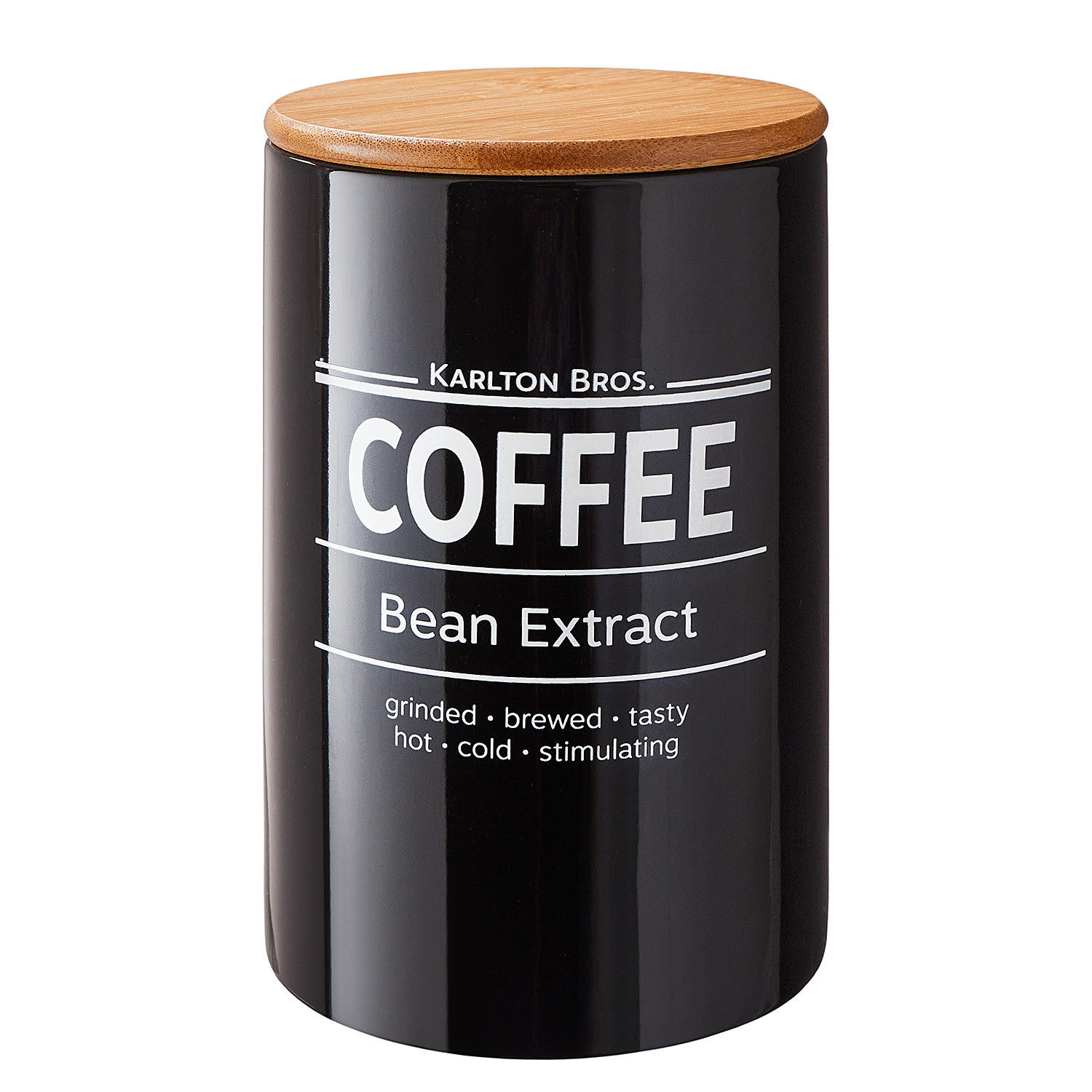 VORRATSDOSE Karlton Bros. - Schwarz, Keramik (11/18/11cm) - BUTLERS