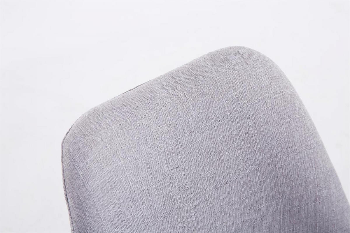 STUHL Stoff grau - Grau/Cappuccino, Holz/Textil (48/84/56cm) - CLP