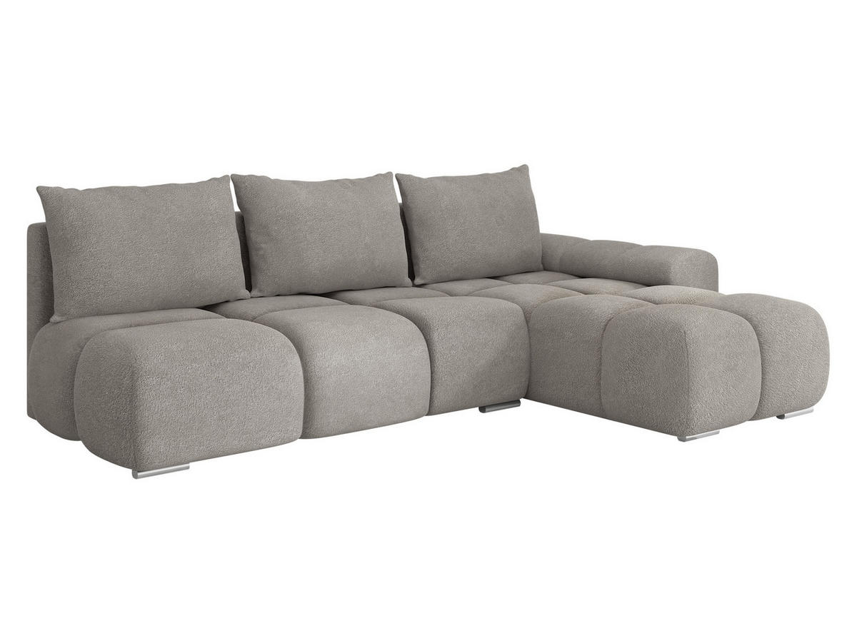 ECKSOFA Bestii, Seite: Rechts - Schwarz/Grau, Holz/Kunststoff (270/183cm) - MIRJAN24