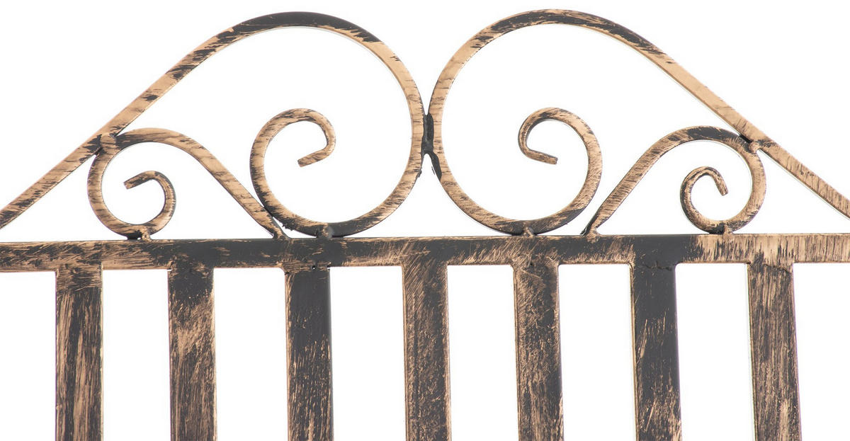 GARTENSCHAUKELSTUHL Metall Bronze - Bronzefarben, Metall (56/94/90cm) - CLP