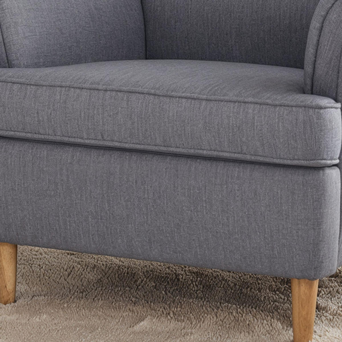 OHRENSESSEL Luno Grau Stoff ES-7 - Naturfarben/Grau, Holz/Textil (90/101/80cm) - Jana