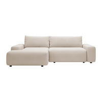SCHLAFSOFA - 4 Personen - Stoff - Beige - Beige, Textil (264/87/162cm) - Vente-Unique