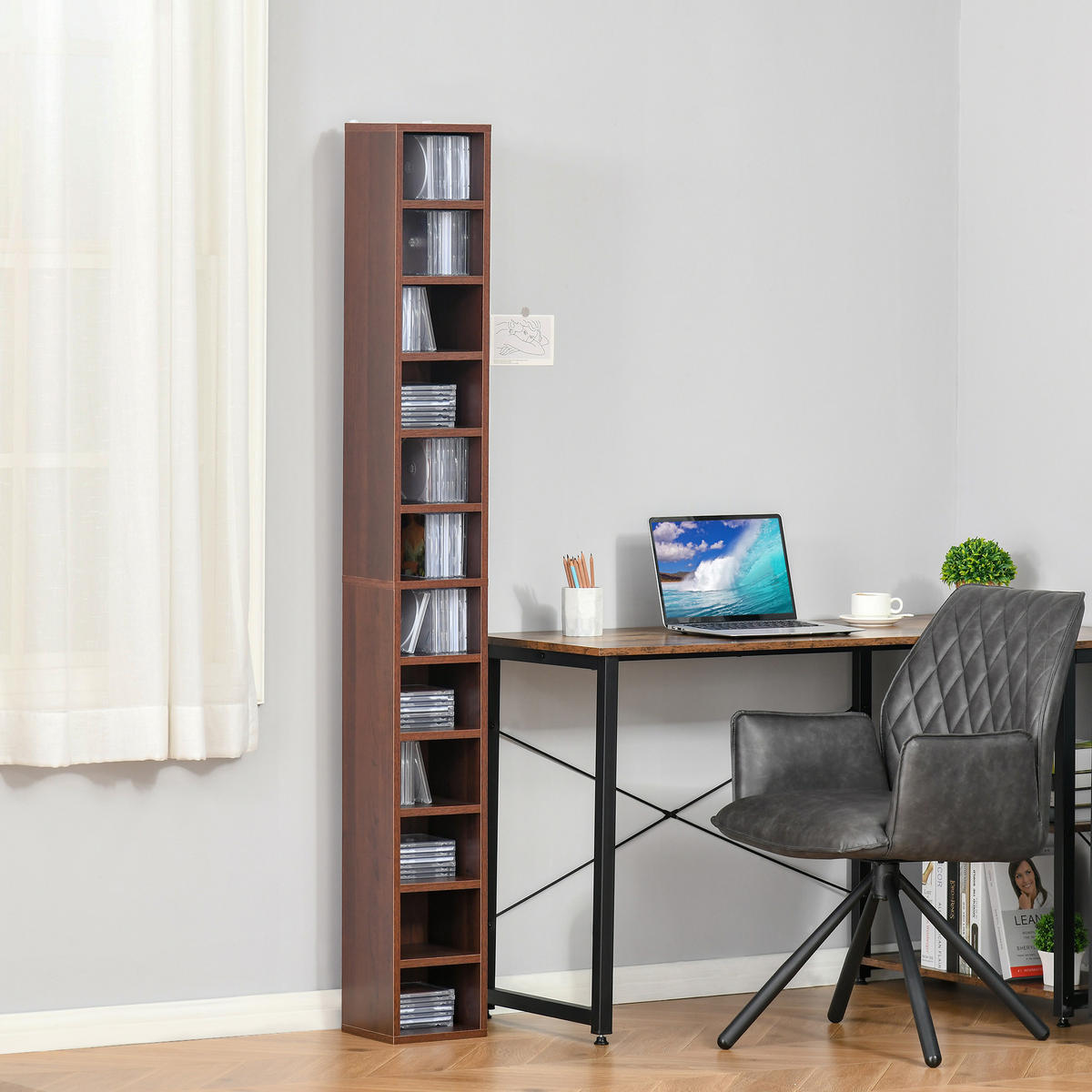 CD-REGAL DE-14399 12 Fächer, 175 cm Braun - Braun, Holzwerkstoff (20/175/21cm) - ComfortXL