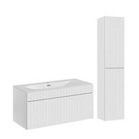 KOUPELNOVÝ NÁBYTEK 100cm Zelie 2er-Set Bílá - bílá, kompozitní dřevo (100/46/45cm) - Petits-meubles
