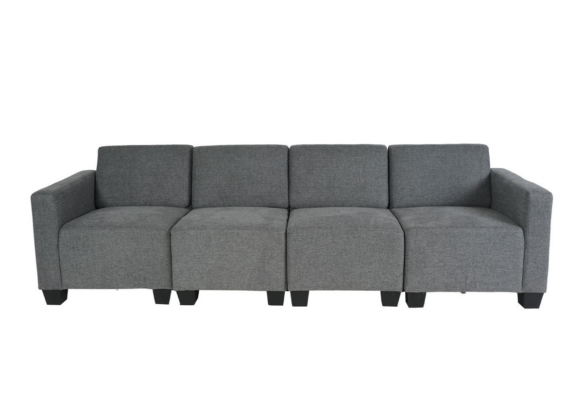 4-SITZER SOFA COUCH Grau - Grau, Textil (250/76/72cm) - MCW
