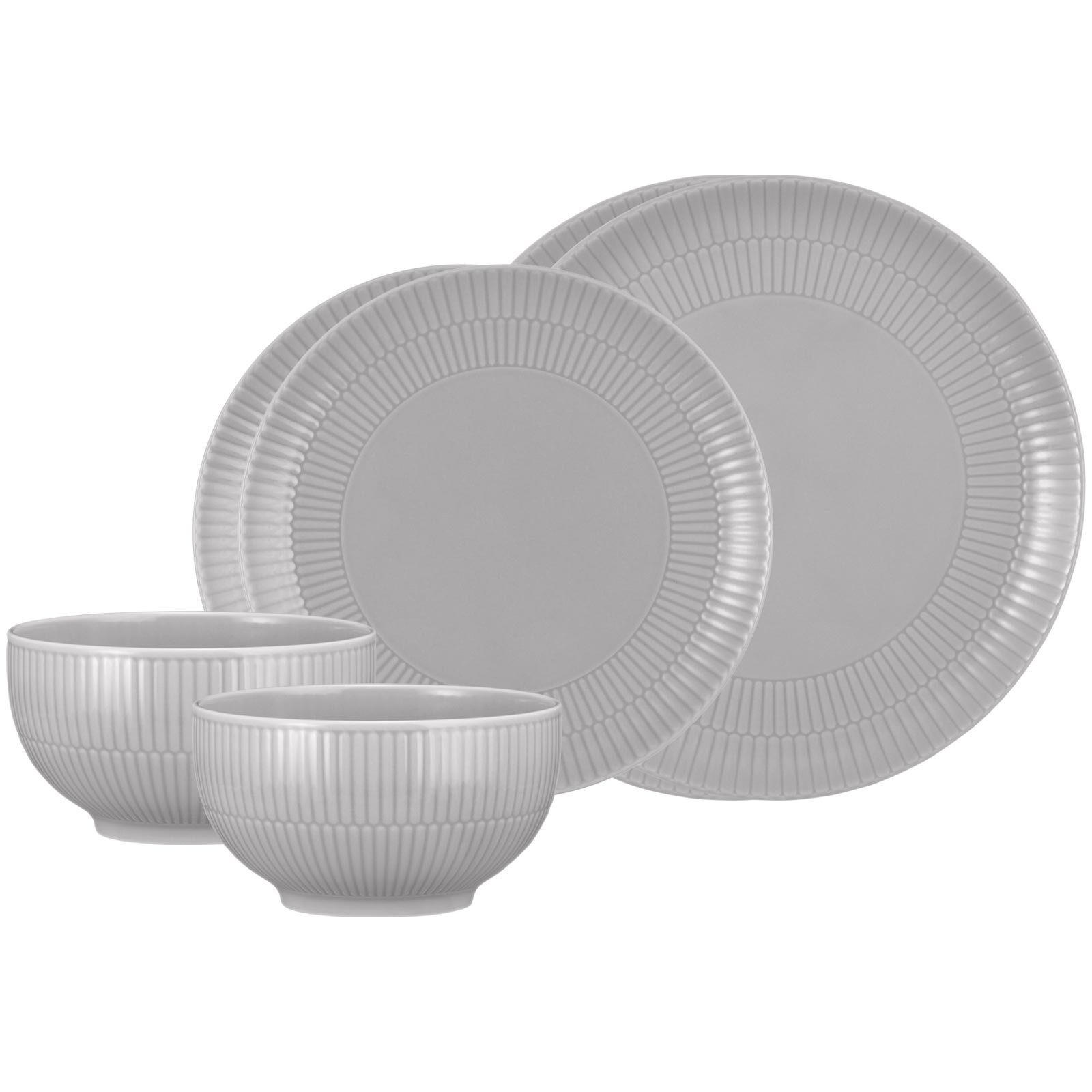 BASIC-SET Amina Silbergrau 6er Set - Grau, Keramik (1/1/1cm) - Seltmann Weiden