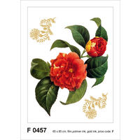 WANDTATTOO Blumen 85 x 65 cm - Rot, Papier (85/65/65cm) - Sanders & Sanders