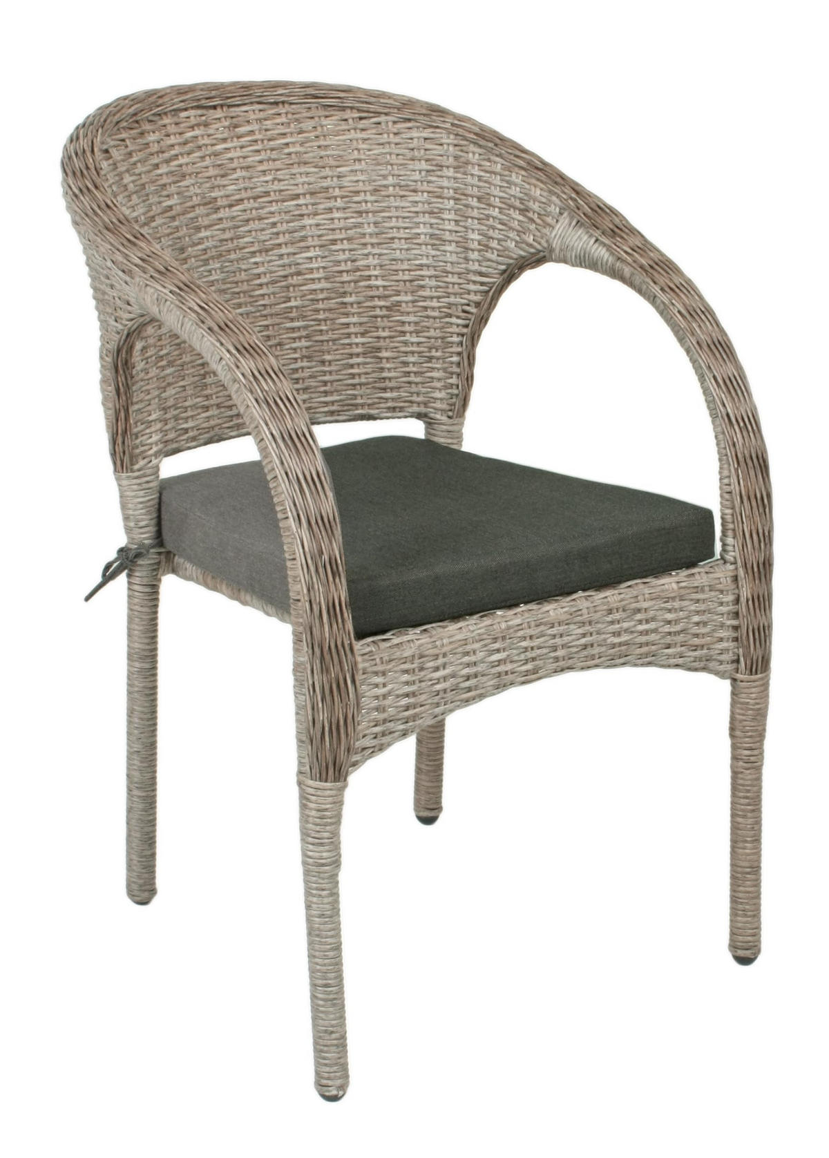 GARTEN-SITZGRUPPE Hanoi 7-teilig Gartenmöbel-Set - Grau, Kunststoff - DELUKE