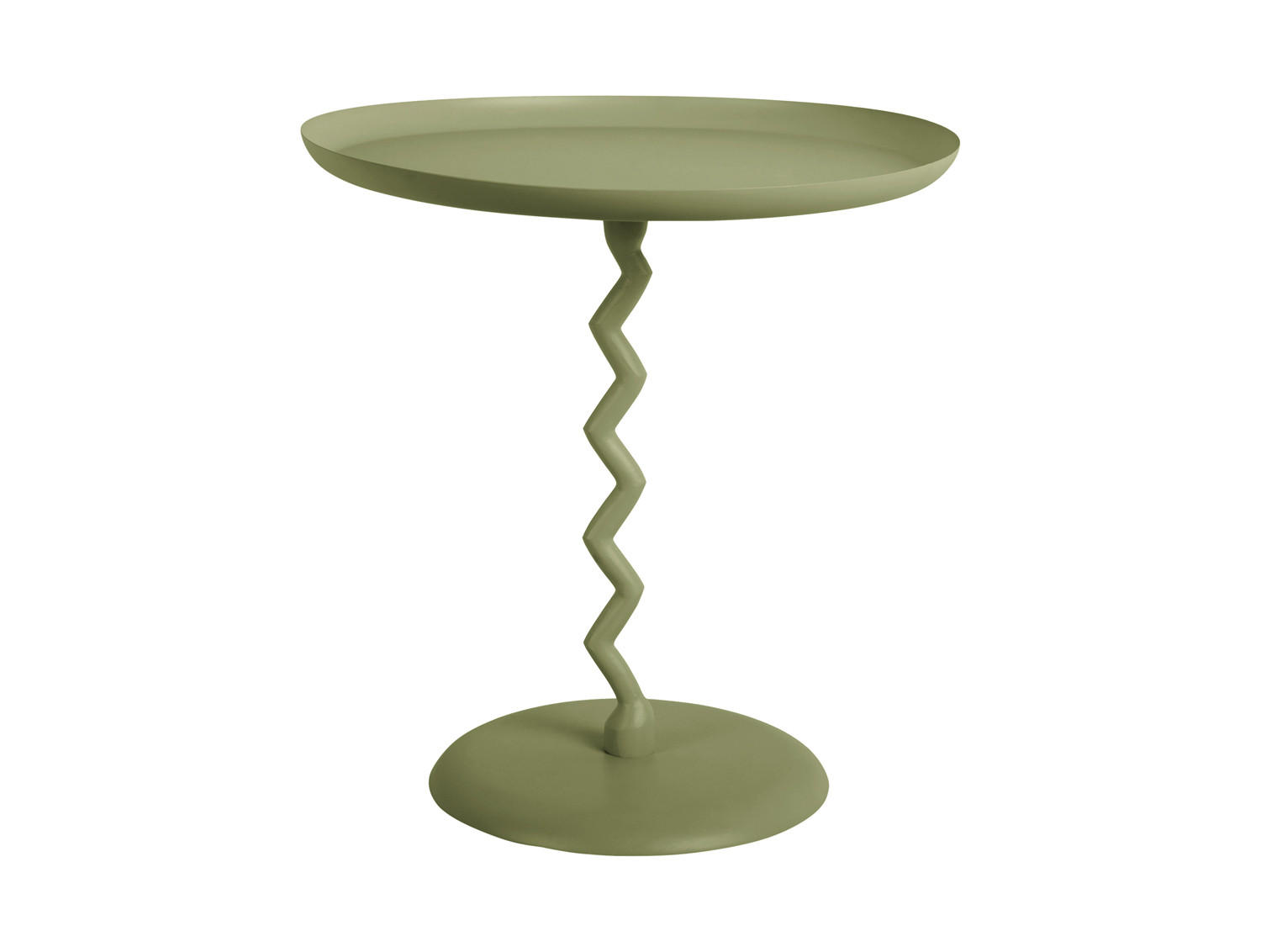 BEISTELLTISCH Zig Zag 40/40/42 cm - Grün, Metall (40/40/42cm) - Leitmotiv
