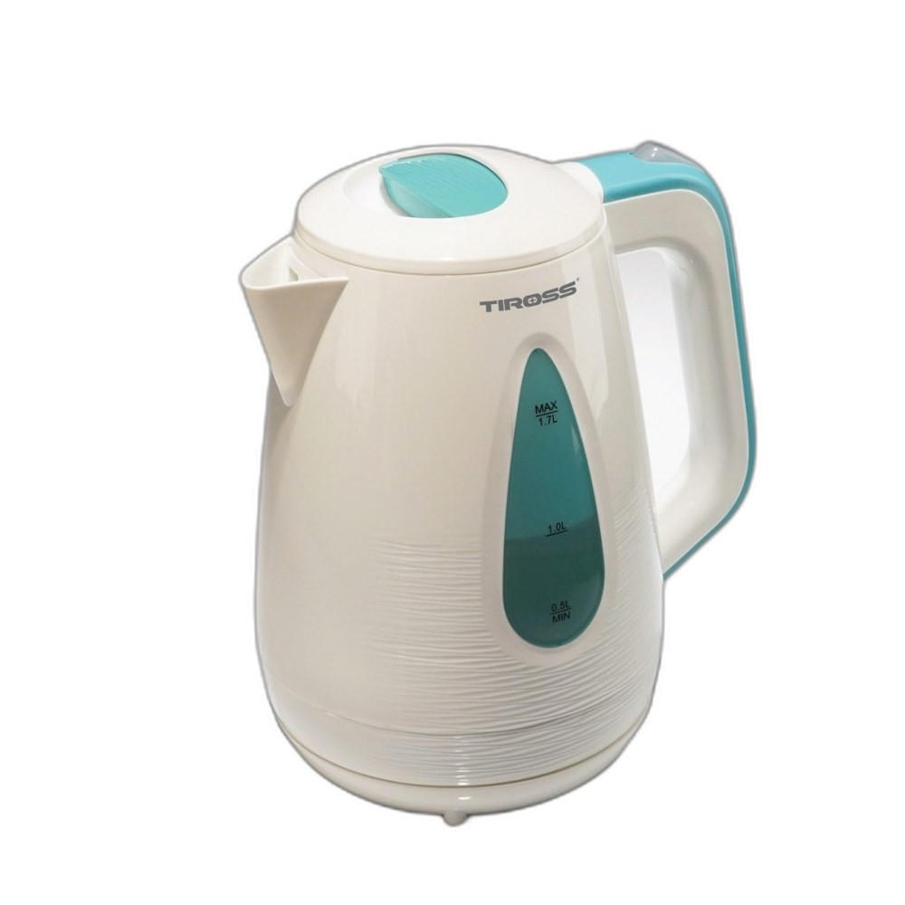 WASSERKOCHER ELEKTRISCH Weiß 15/15/24 cm TS1363 - Weiß, Metall (15/24/15cm) - Tiross 
