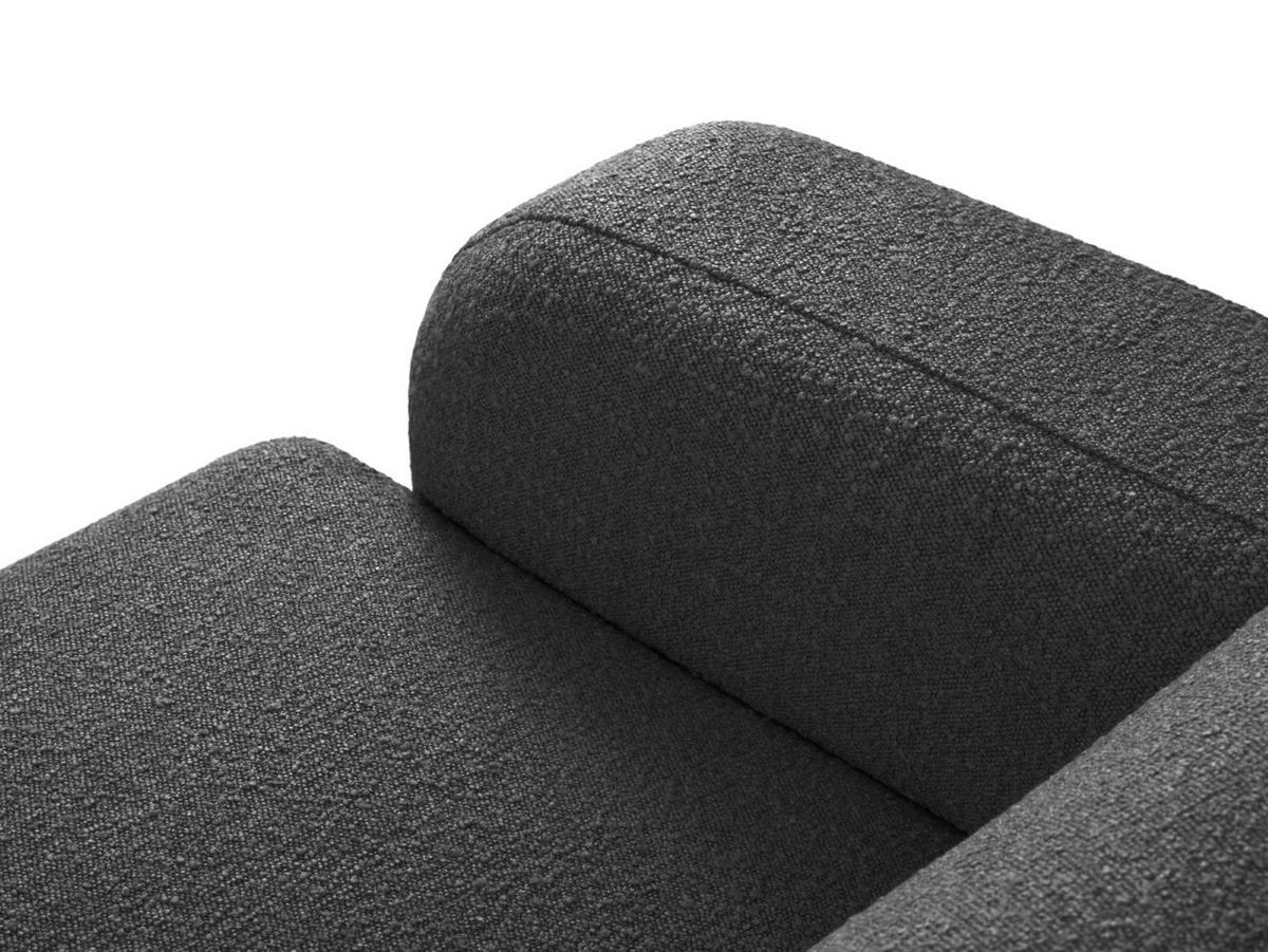 ECKSOFA rechts Molino aus Boucle dunkelgrau 6 Sitzplätze - Dunkelgrau, Textil (250/315cm) - Micadoni