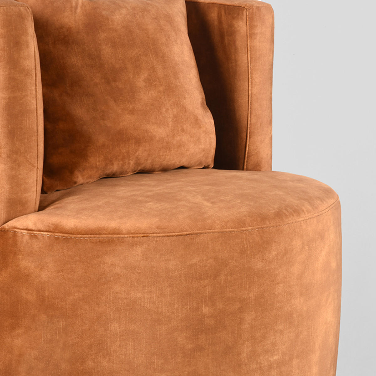SESSEL Evy Gelb 65/65/75 cm - Orange, Textil (65/75/65cm) - LABEL51