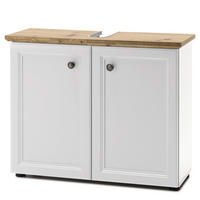 WASCHBECKENUNTERSCHRANK - Weiß, Holzwerkstoff (84/67/32cm) - home24