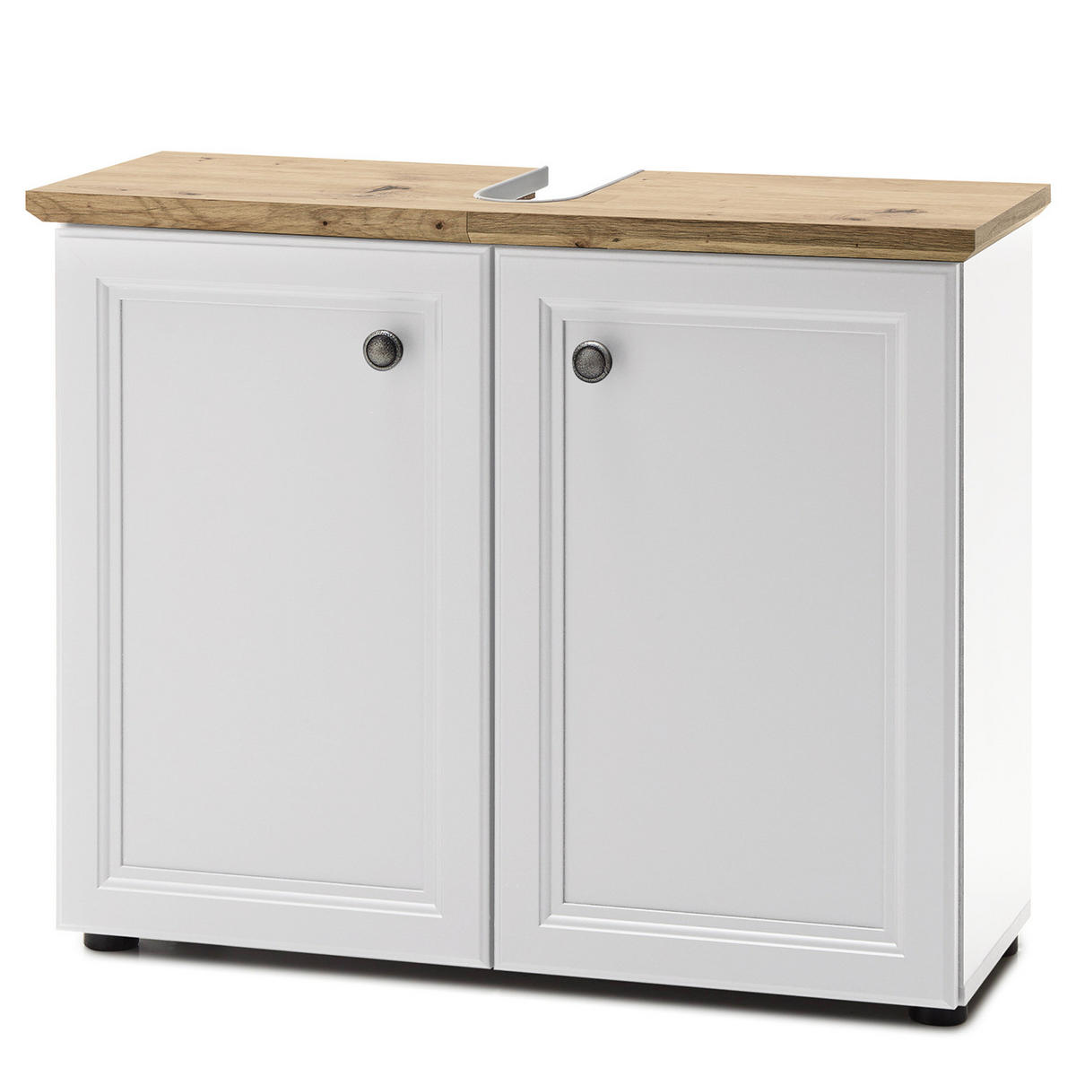 WASCHBECKENUNTERSCHRANK - Weiß, Holzwerkstoff (84/67/32cm) - home24