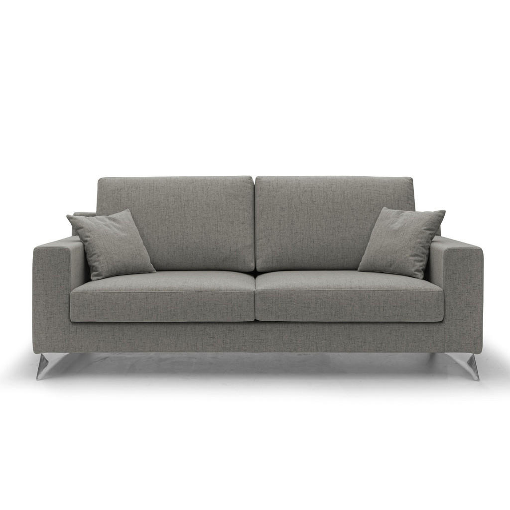Thumbnail - Divani.store Linearsofa, Taupe, Textil, 166x95x91 cm, Wohnzimmer, Sofas & Couches, Sofas