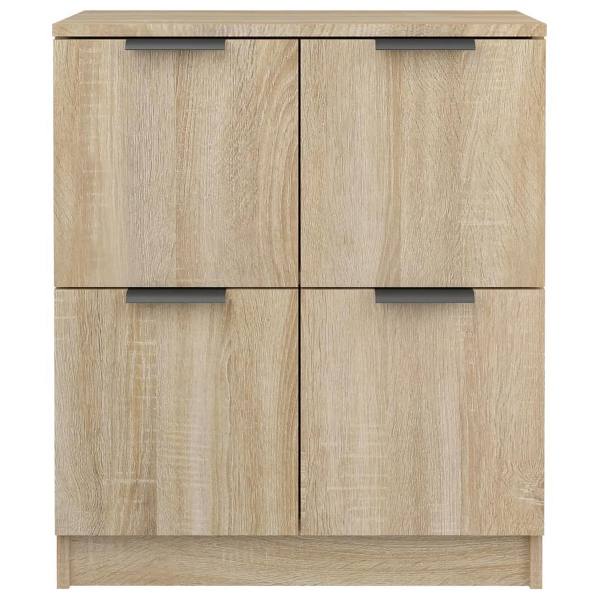 SIDEBOARD Modern mit 4 Türen 60/30/70 cm aus Holzwerkstoff Sonoma-Eiche Dekor - Sonoma Eiche, Holz (60/70/30cm) - vidaXL