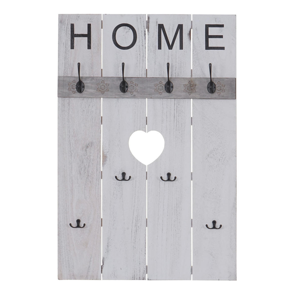 WANDGARDEROBE HOME SHABBY-LOOK Cremeweiß - Weiß, Holz (60/91/8cm) - Jamb