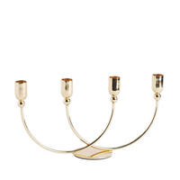 KERZENSTÄNDER Conceptosi - Goldfarben, Metall (8/15.5/31cm) - home&you