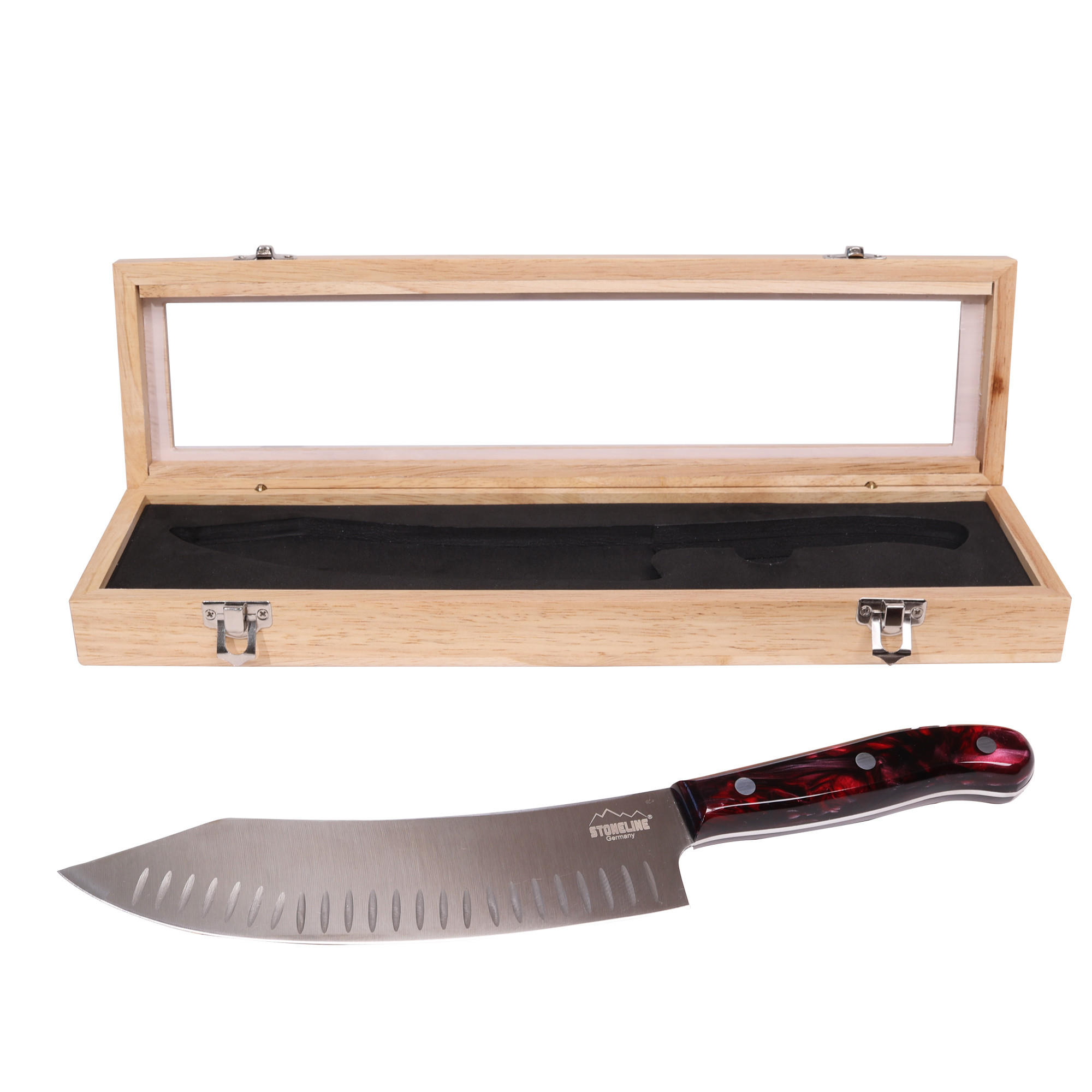 CHEFMESSER - Schwarz, Metall (33cm) - Stoneline