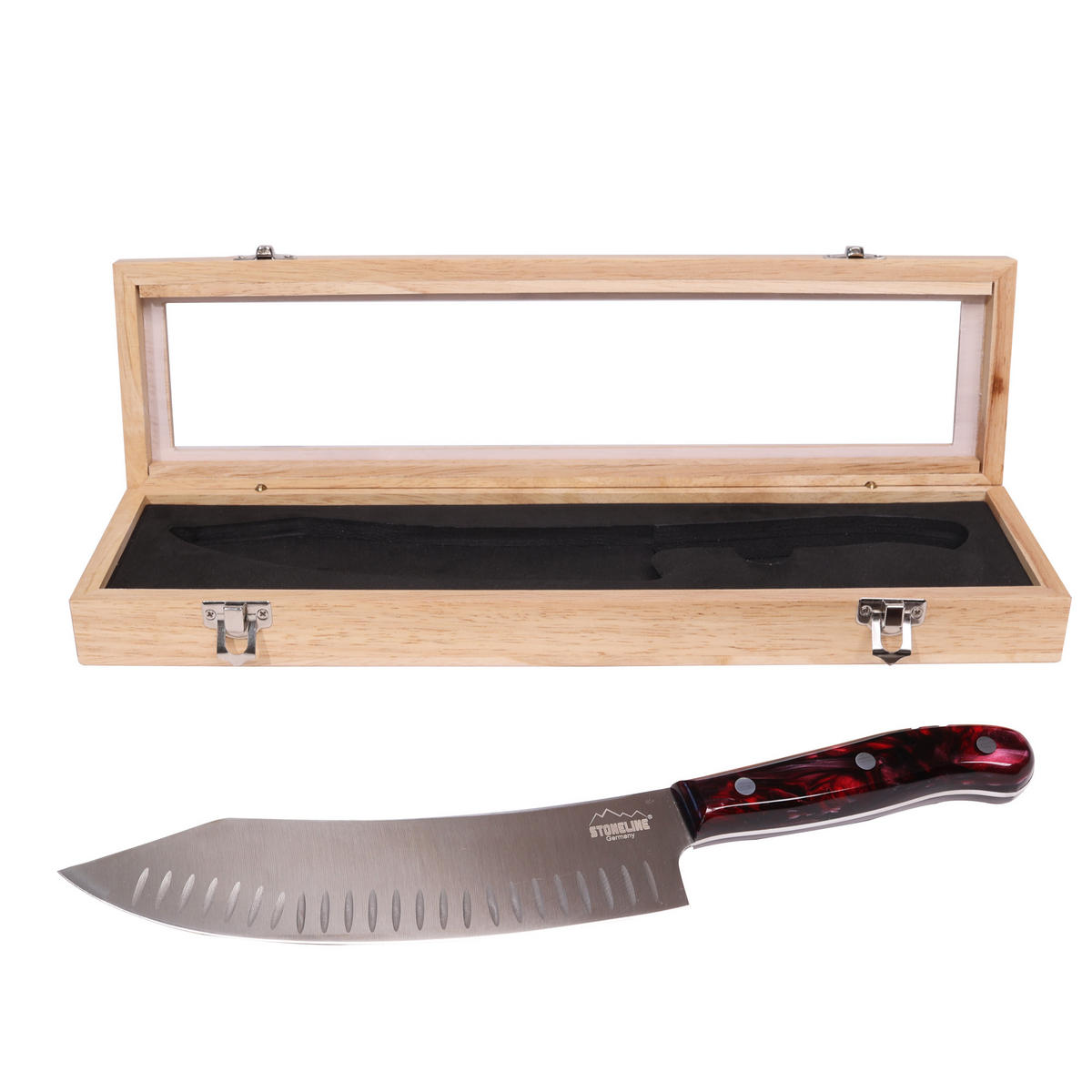 CHEFMESSER - Schwarz, Metall (33cm) - Stoneline
