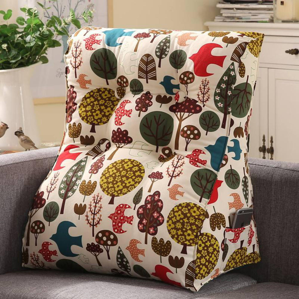 KEILKISSEN Kontur 100% Baumwolle Blumen 60 cm - Waldgrün, Textil (55/60cm) - Vercart