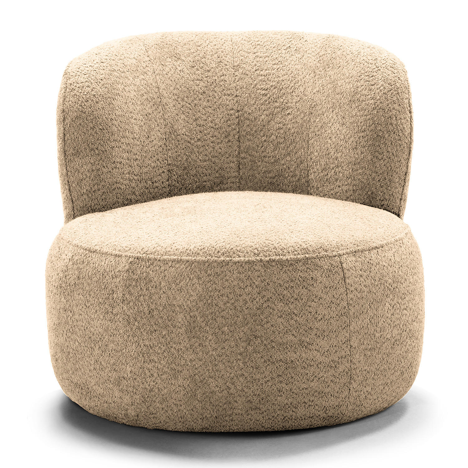 SESSEL - Sandfarben/Schwarz, Kunststoff/Textil (78/75/84cm) - home24