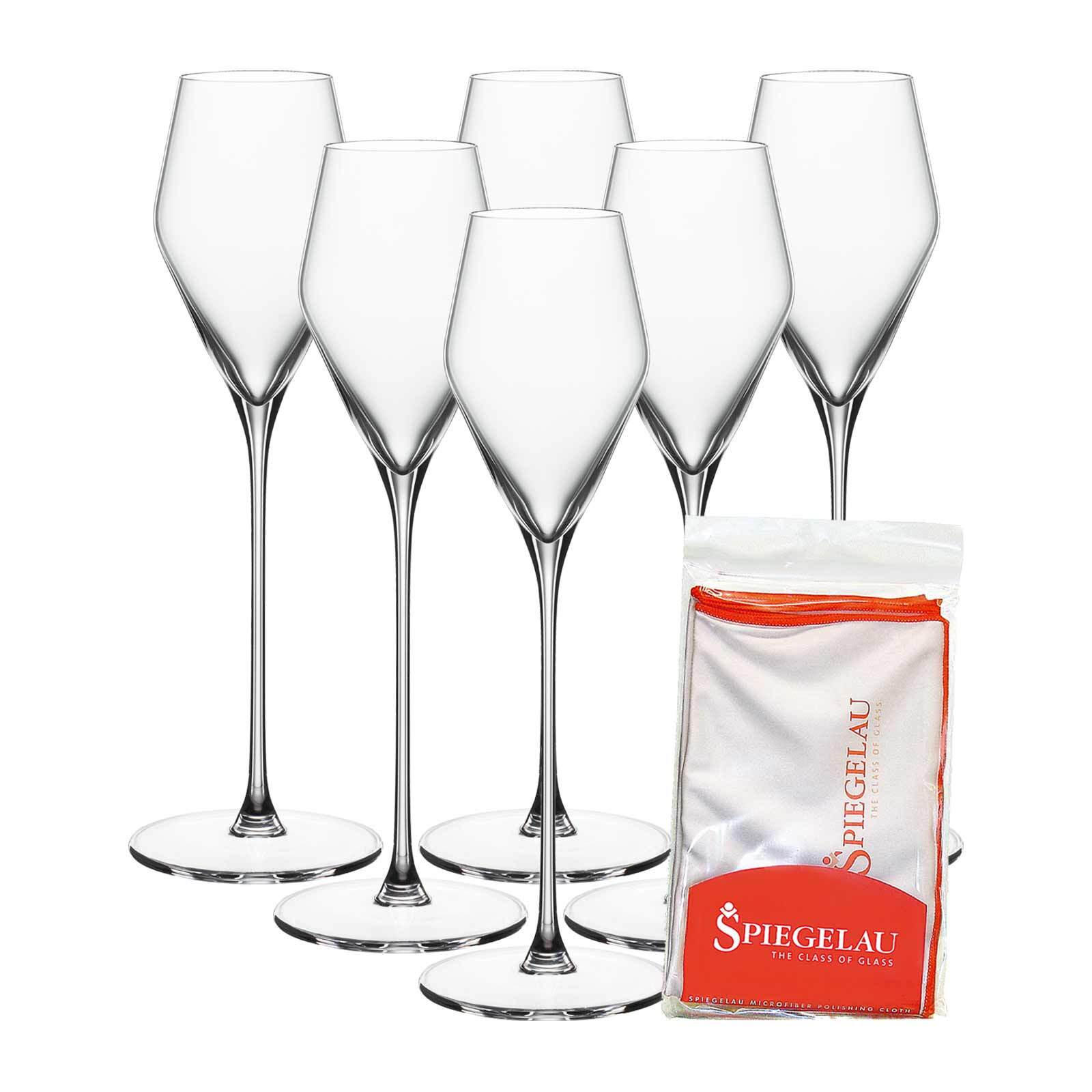 DIGESTIFGLÄSER + POLIERTUCH Definition transparent 130 ml 6er Set - Transparent, Glas (0.13L) - Spiegelau