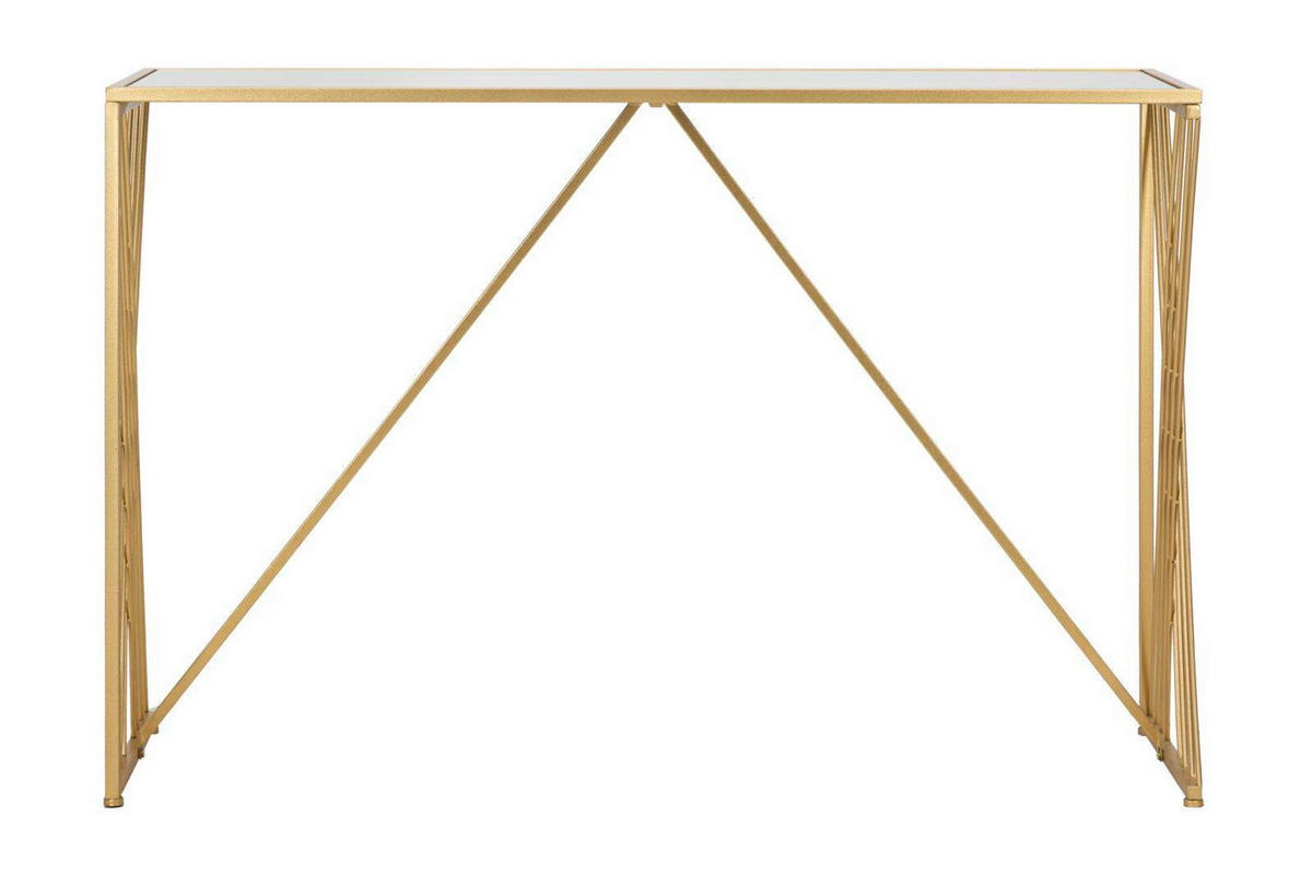 KONSOLE Easy 120/40/80 cm - Goldfarben, Metall (120/80/40cm) - Mauro Ferretti
