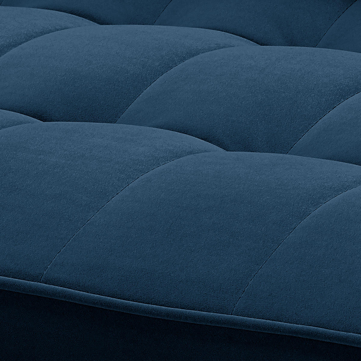 SESSEL - Samt - Dunkelbraun/Dunkelblau, Birkenholz/Textil (90/80/86cm) - home24