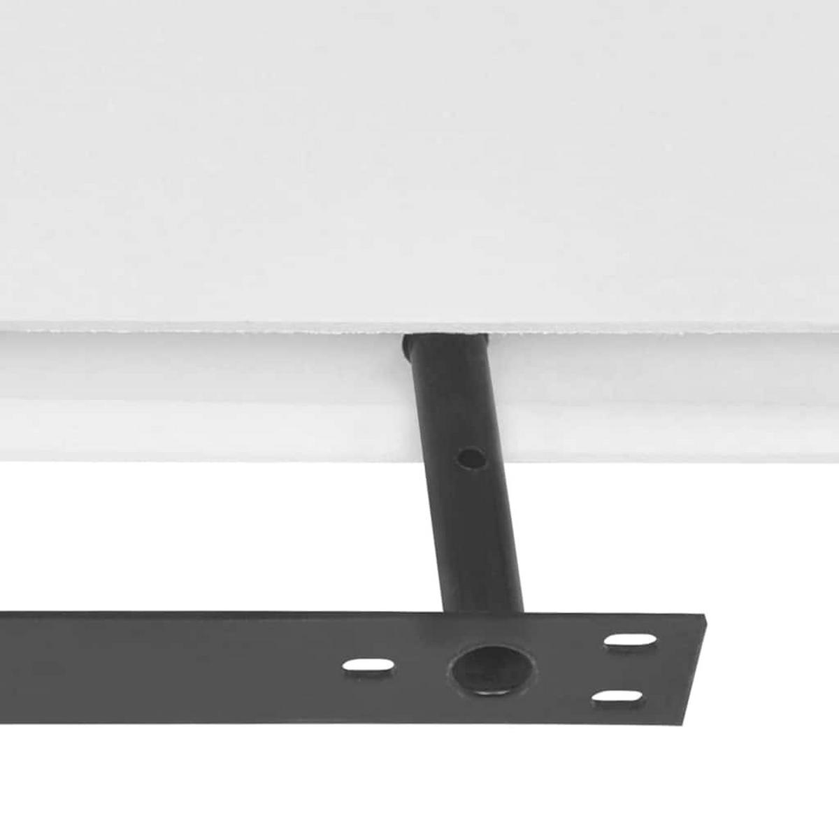 WANDREGALE 4Er Set Weiss 120 Cm - Weiß, Holzwerkstoff (20/3.8/120cm) - vidaXL