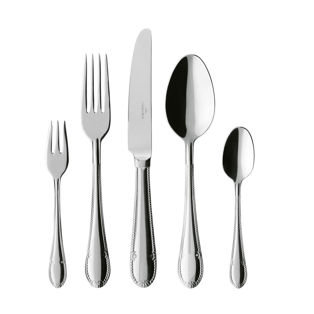 TAFELBESTECK Mademoiselle silber 180er Set - Silberfarben, Metall - Villeroy & Boch