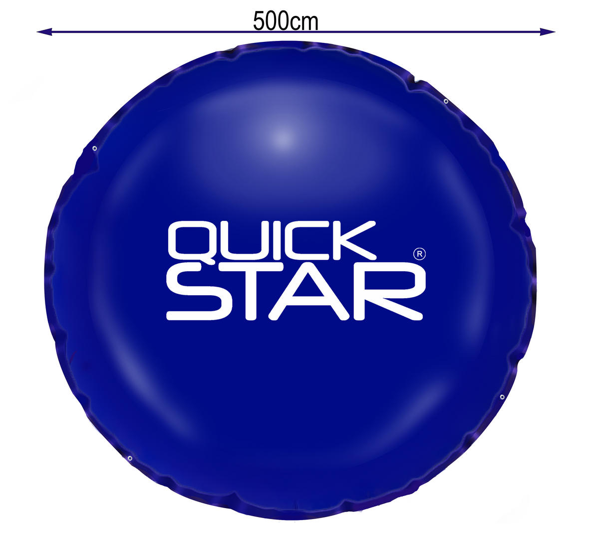 POOLKISSEN Rund ⌀ 500 cm Blau - Blau, Kunststoff (500/500cm) - QUICK STAR