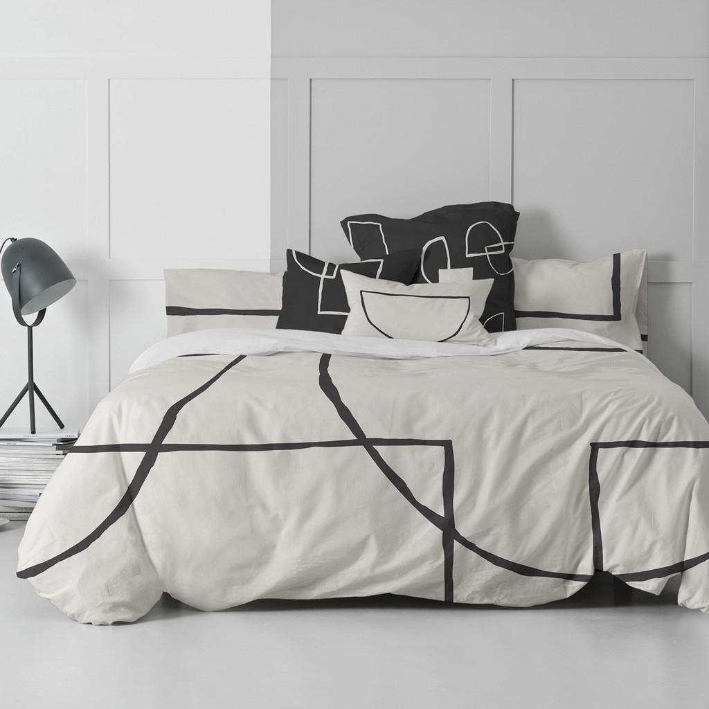 Thumbnail - Happy Friday Bettbezug, Mehrfarbig, Textil, Grafikmuster, 240x220 cm, Oeko-Tex®, Schlaftextilien, Bettwäsche, Bettwäsche