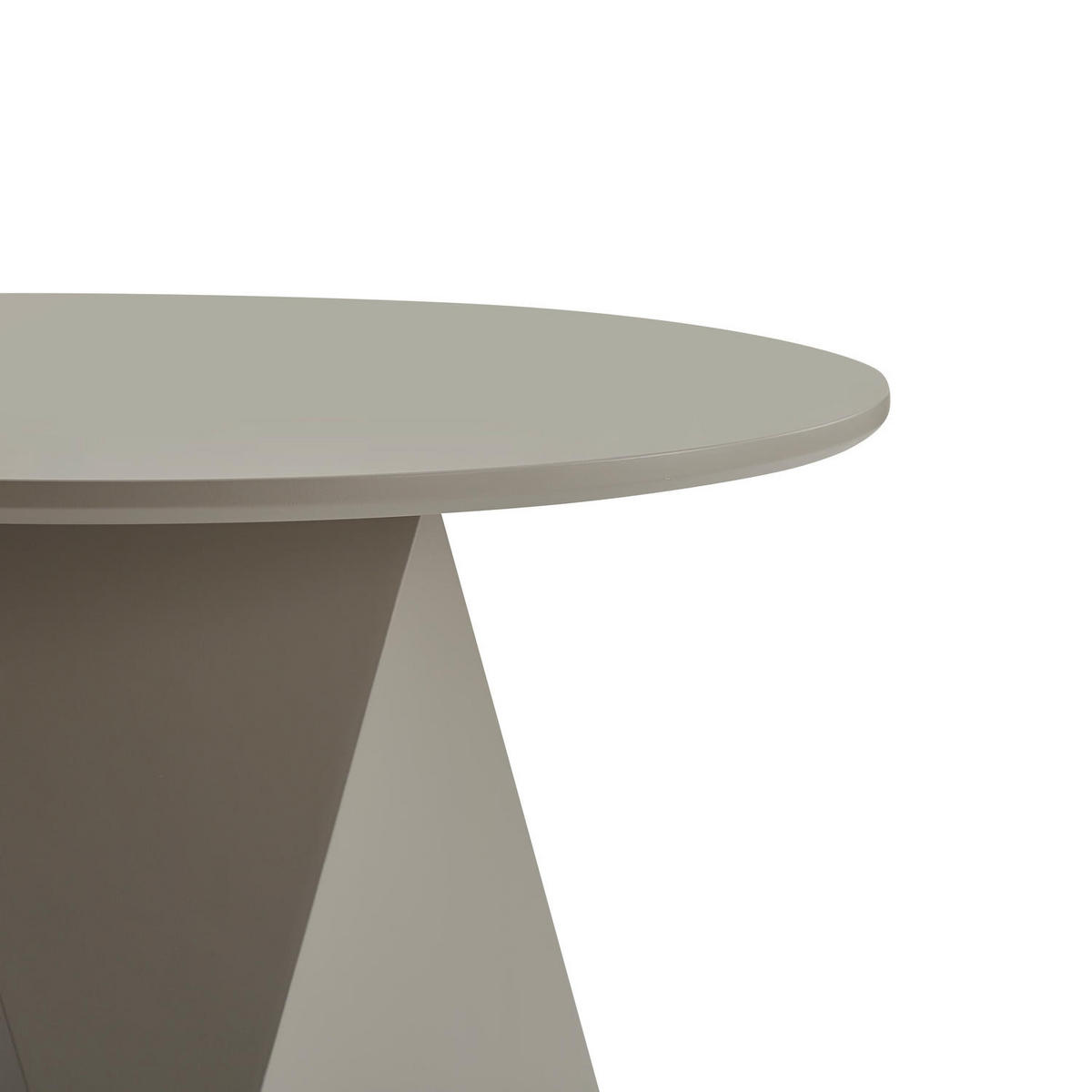 COUCHTISCH rund Beige 80/80/45 cm - Taupe/Graubraun, Holzwerkstoff (80/80/45cm) - Furnhouse
