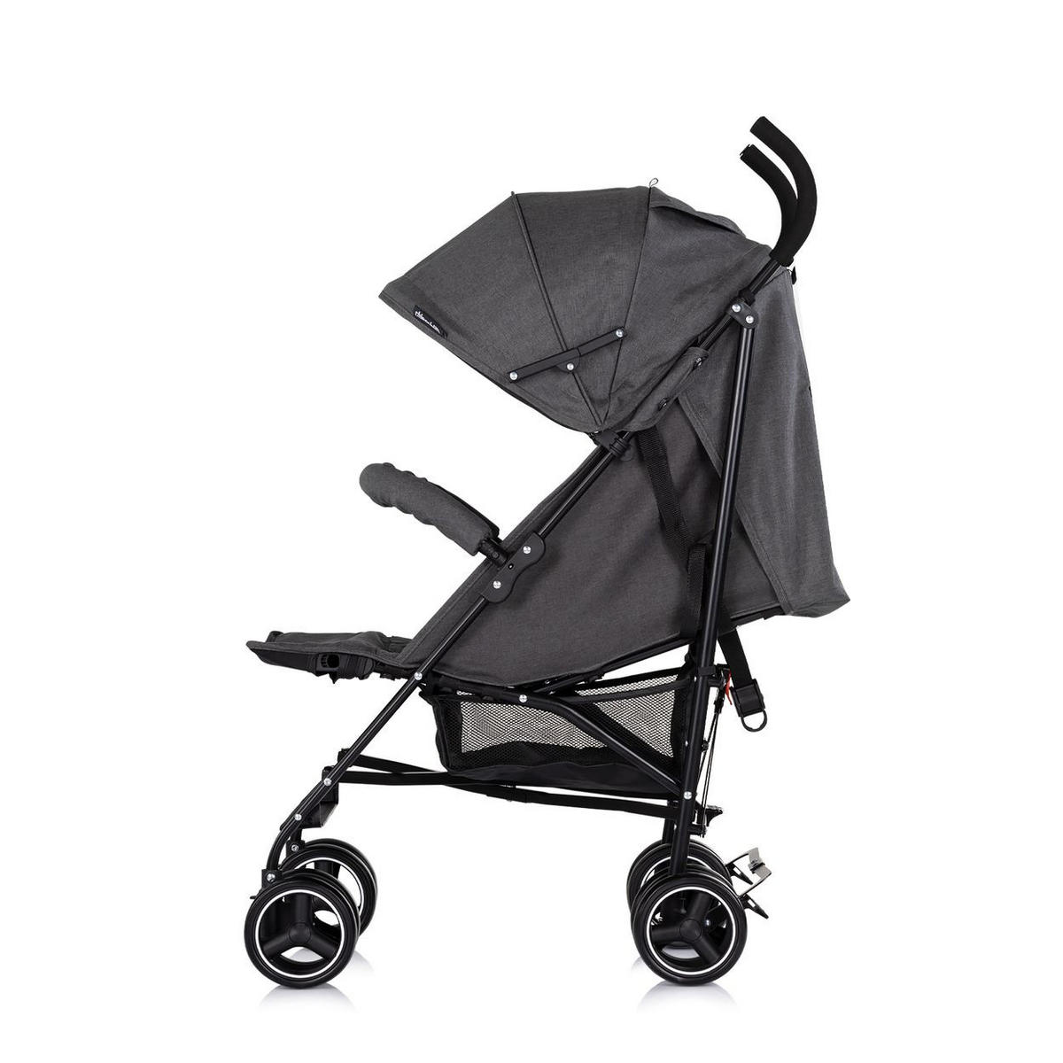BUGGY Milano grau dunkelgrau Buggy bis 22 kg, Rückenlehne verstellbar, faltbar - Grau, Metall (60/49/105cm) - Chipolino